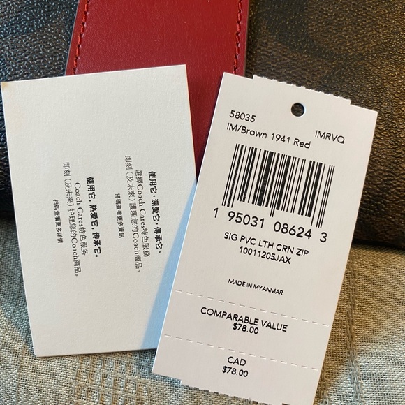 Coach Wristlet In Signature Canvas - Picture 4 of 4